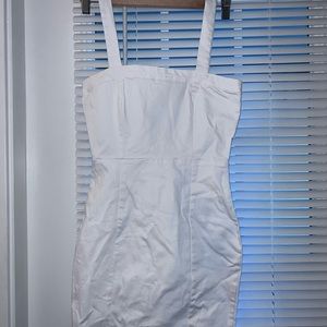 White contour Jean dress